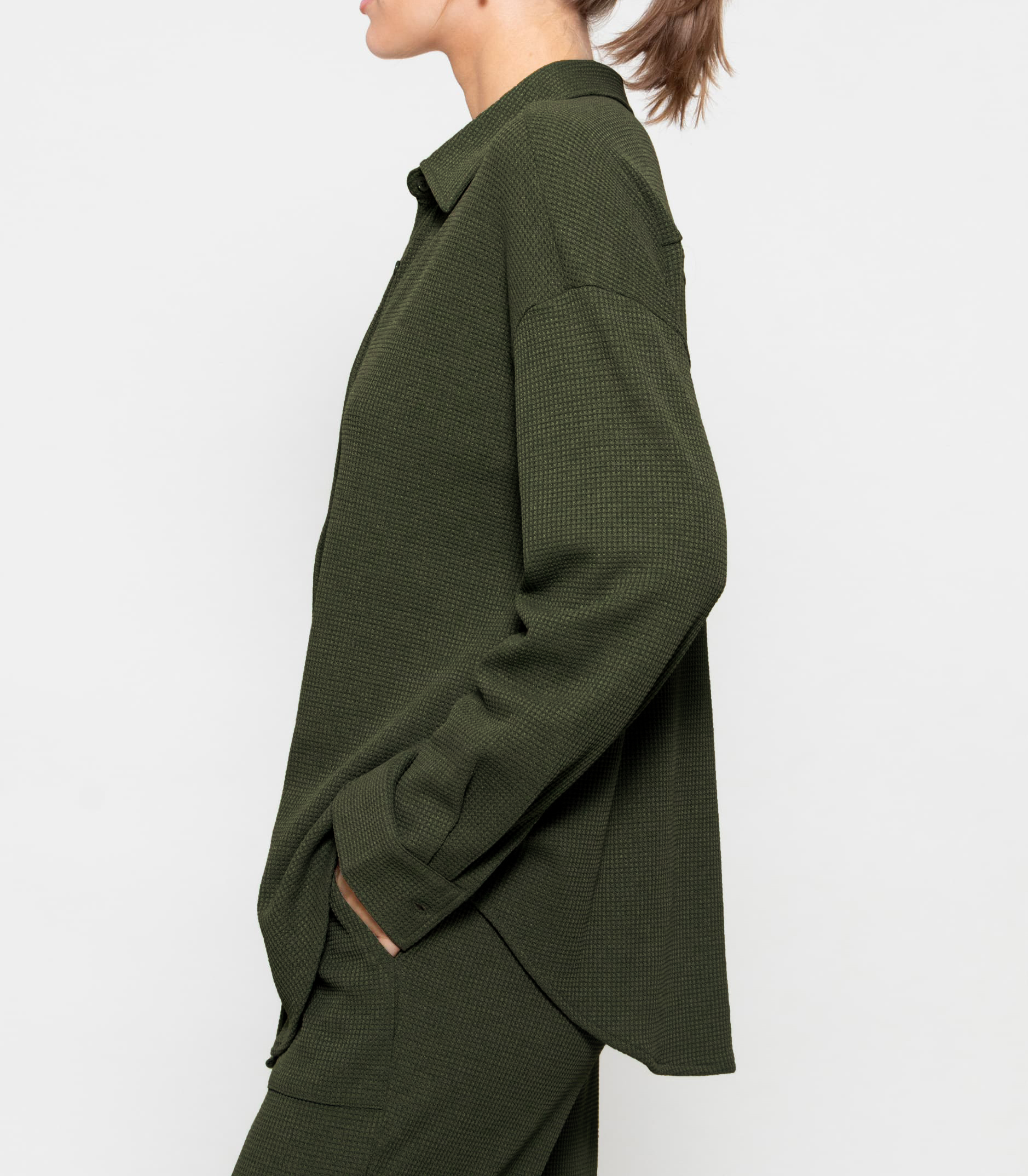 R.Vivimos Womens Long Sleeve Button Down Shirts Fall Winter Casual Loose Waffle Knit Tops3