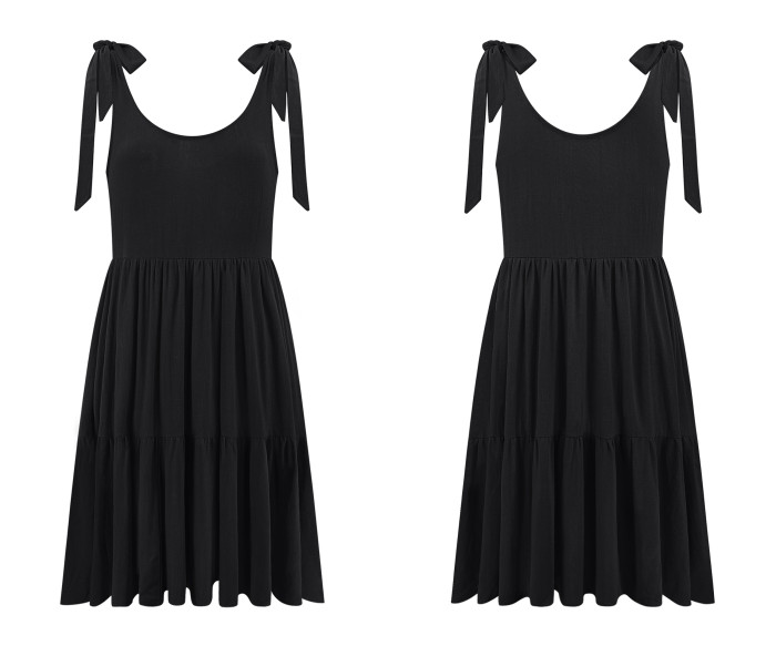 R.Vivimos Womens Summer Casual Cotton Linen Mini Dress 2025 Adjustable Straps Sleeveless Loose Flowy Beach Dress with Pockets