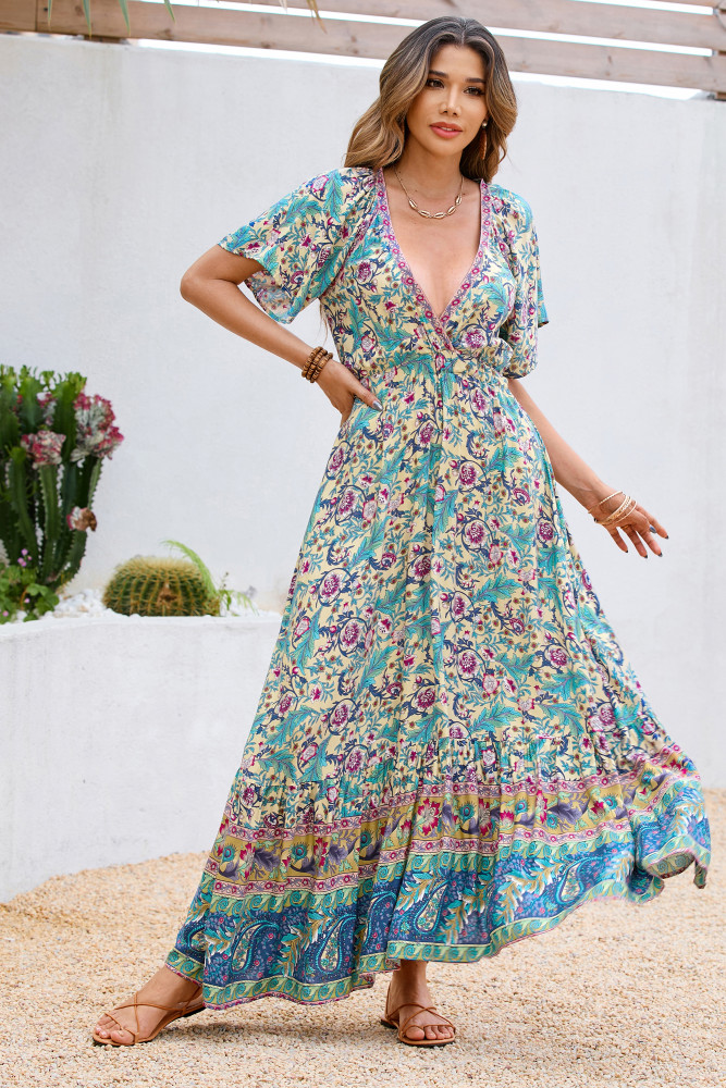 princess polly baby blue dress Boho Wedding Dresses & Bohemian Style Bridal Gowns