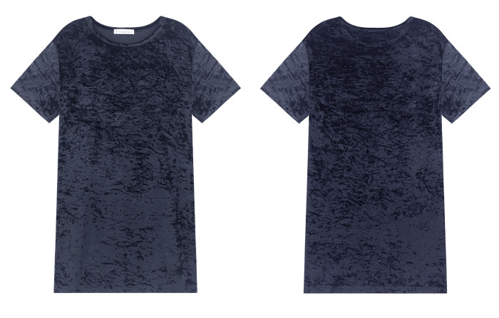 R.Vivimos Women's Summer Short Sleeve Crushed Velvet Mini Short Dresses