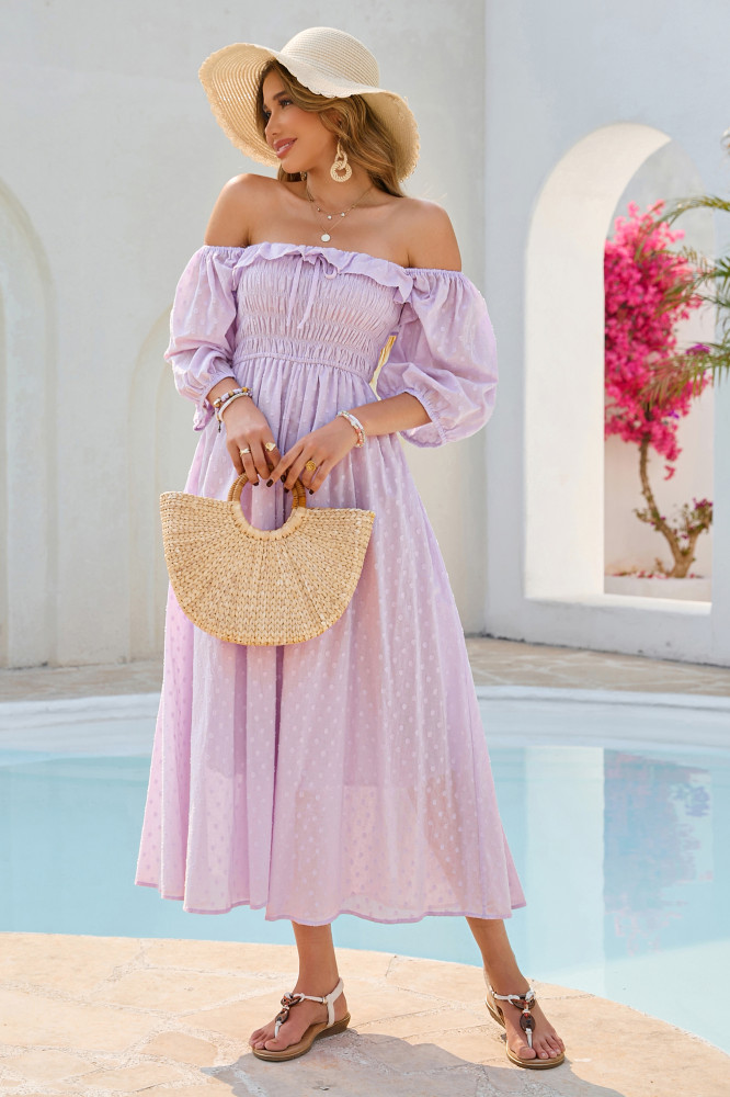 R.Vivimos Women Summer Half Sleeve Cotton Ruffled Vintage Elegant Backless A Line Flowy Long Dresses