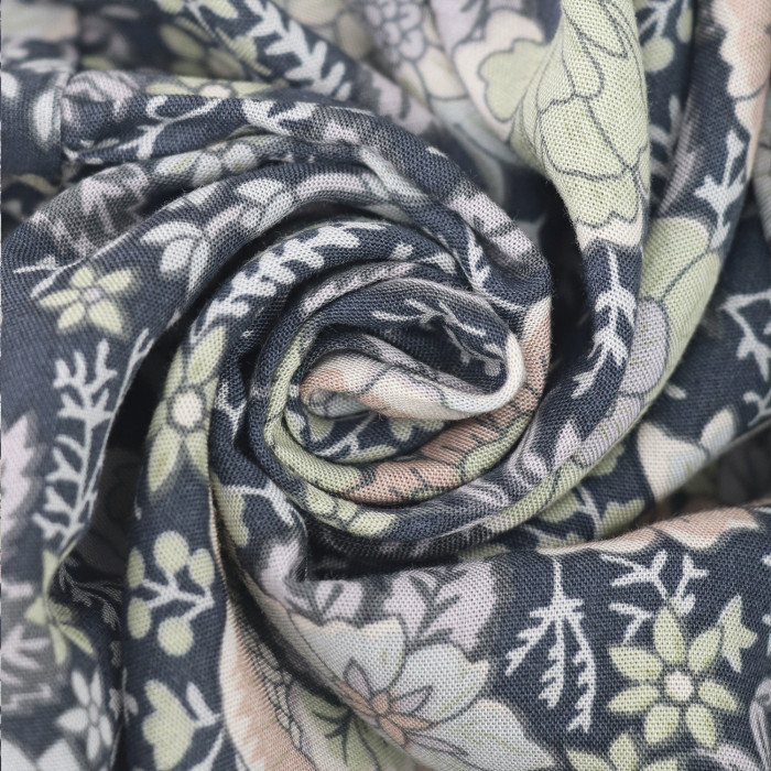 R.Vivimos Summer Boho Tops for Women 2025 Long Sleeve V Neck Floral Print Casual Loose Tunic Blouses Shirts