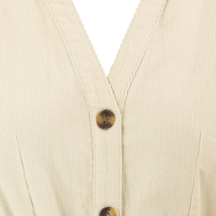 R.Vivimos Womens Fall Winter Corduroy Midi Dress Long Sleeve V Neck Button Down Belted Flowy Shirt Dress with Pockets