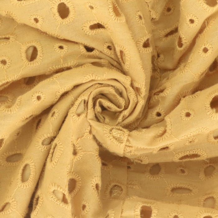 R.Vivimos Womens Summer Cotton Eyelet Dress 2025 Short Sleeve V Neck Elastic Waist Embroidered Hollow Out A-Line Mini Dress