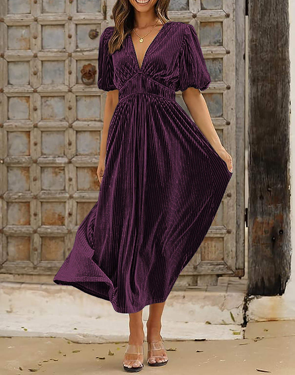 business casual dress code for women Solene Dress - 100% Cotton Tiered Midi | LOHNR – Luxury, Lived In™ main image 0
