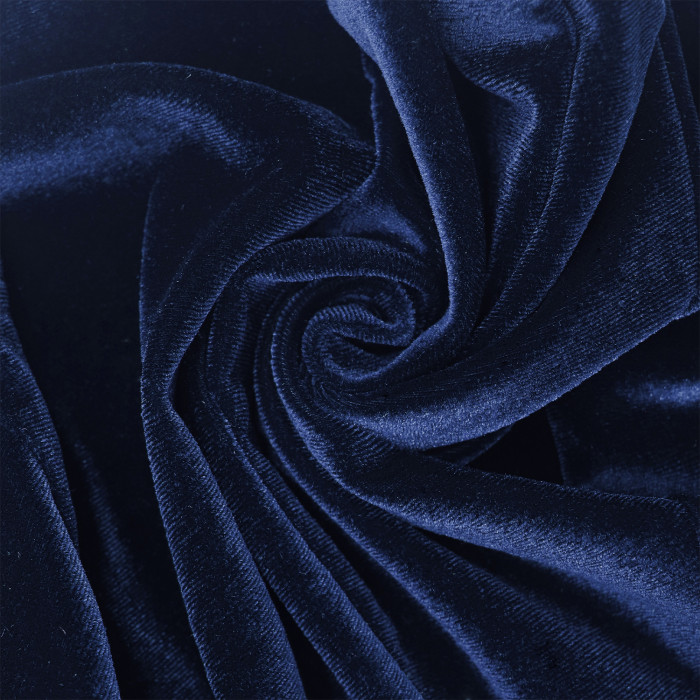 R.Vivimos Womens Fall Velvet Mini Dress V Neck Long Sleeve Elastic Waist Winter Tiered Flowy Swing A-Line Dress with Pockets