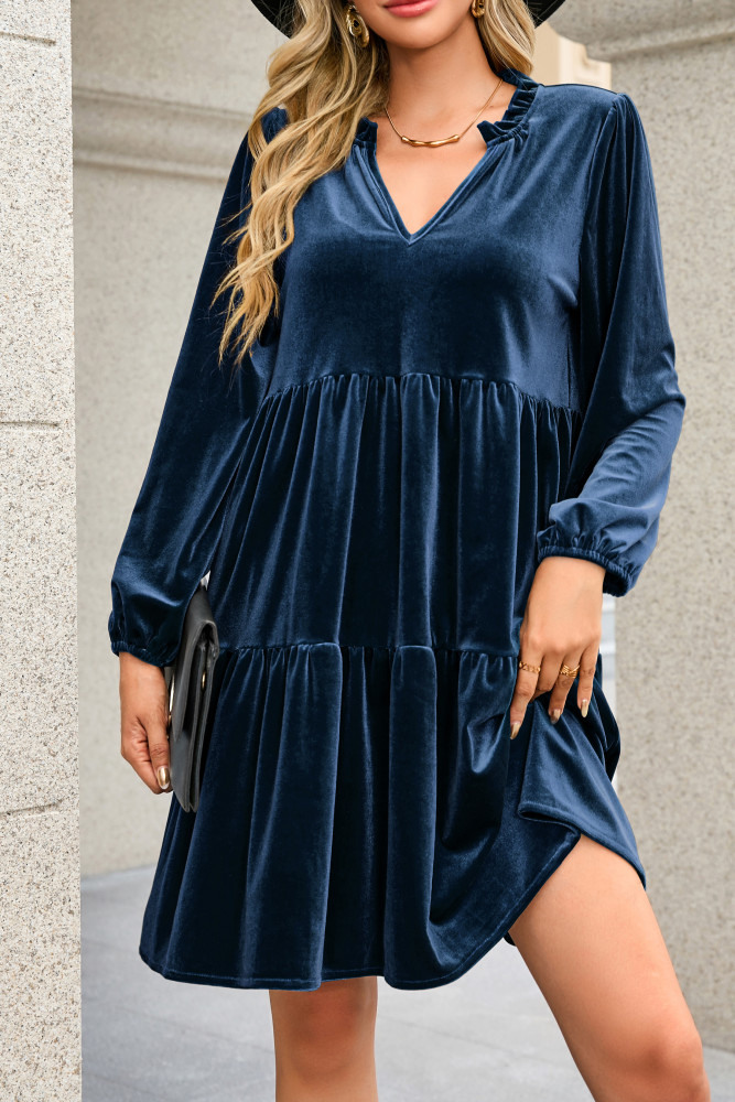 navy blue dress for baby girl Trendy Cotton Coord Tunic Dress for Winter