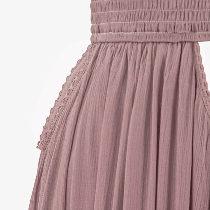 R.Vivimos Boho Maxi Dresses for Women 2025 Summer Sleeveless Halter Elastic Waist Sexy Backless Front Slit Flowy Long Dresses