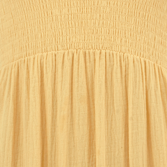 R.Vivimos 2026 Summer Cotton Midi Dresses for Women Casual Sleeveless Smocked A-Line Tiered Flowy Tank Dress with Pockets