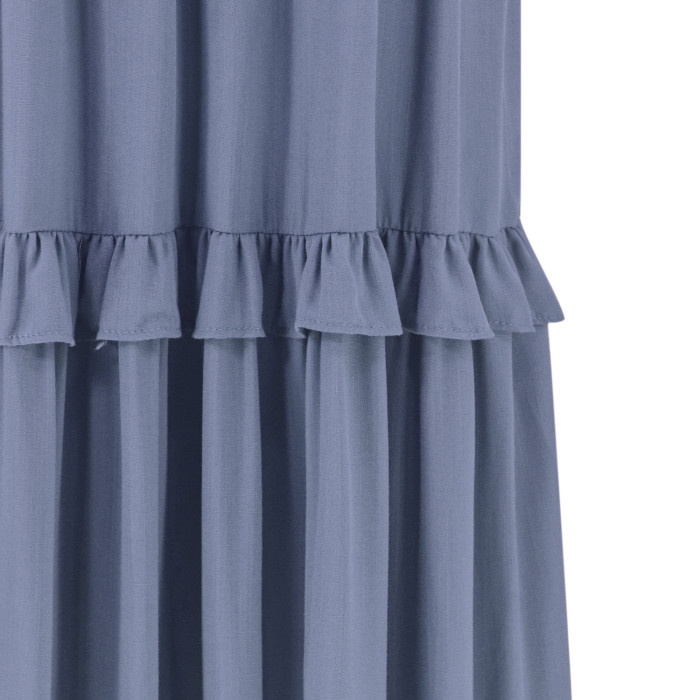 R.Vivimos Womens Summer Dress Cotton Sleeveless Halter Layered Ruffles Casual Boho Flowy Maxi Dress