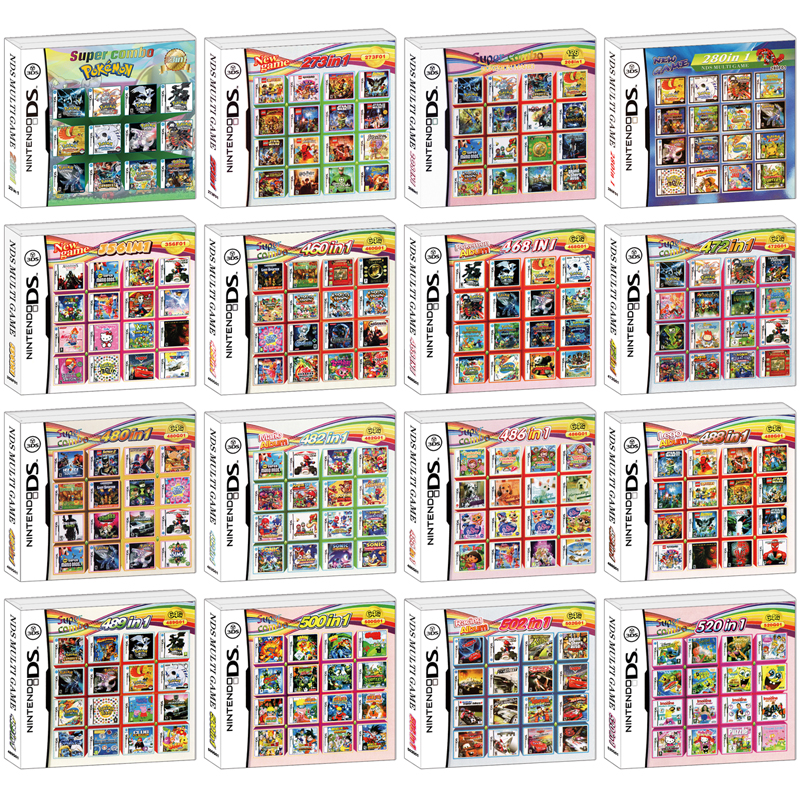 Nintendo Ds Nds Game Cartridge Combo Multi Card All In 1 Compilation No Original Box