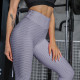 Rushlover Curve Smoothing Gray Jacquard Pure Color Sport Yoga Leggings