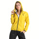 Yellow Silver Film Large Size Athletic Top Hooded Workout Apparel