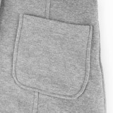 Light Gray Hooded Collar Horn Button Coat Pocket For Women Online