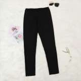 Black Solid Color Top High Waist Pants Feminine Fashion Trend