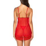 Red Lace Babydoll Strap High Cut G-String Images On Pinterest