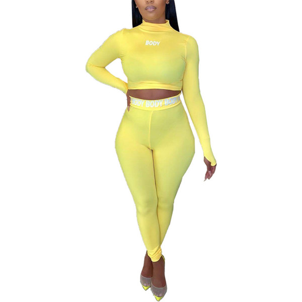 Rushlover Long Sleeve Full Length Yellow Women Suits