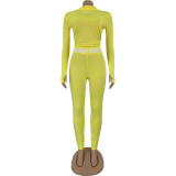 Rushlover Long Sleeve Full Length Yellow Women Suits