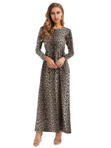 Rushlover Natural Round Neck Maxi Dress Large Size