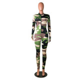Rushlover Beautifully Designed Camo Pattern Jumpsuit
