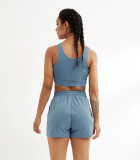 Rushlover Blue Bra And Shorts Sports And Leisure Running Suit