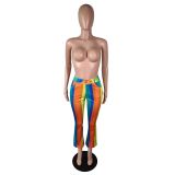 Fashion Colorful Striped Long Pants YM-9126