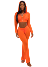 Orange Mesh See Thru Pant Sets 2 Piece CM-108