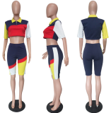 Colorful Short Sleeve Sport Suit LSL-6142