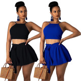Sexy Crop Tops And Shorts 2 Piece Set BS-1046
