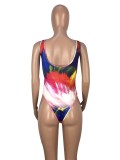 Sexy Printed One Piece Swimsuits LM-8055