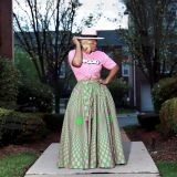 Fashion Printed Big Swing Long Maxi Skirts MOF-5089