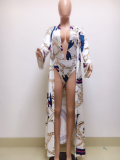 Printed One Piece Swimwear + Cover Up Set MYP-8809