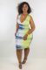 Printed Sleeveless Bodycon Midi Dresses JH-090