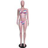 Sexy Printed 3pcs Swimsuit Bikini Set ORY-5097