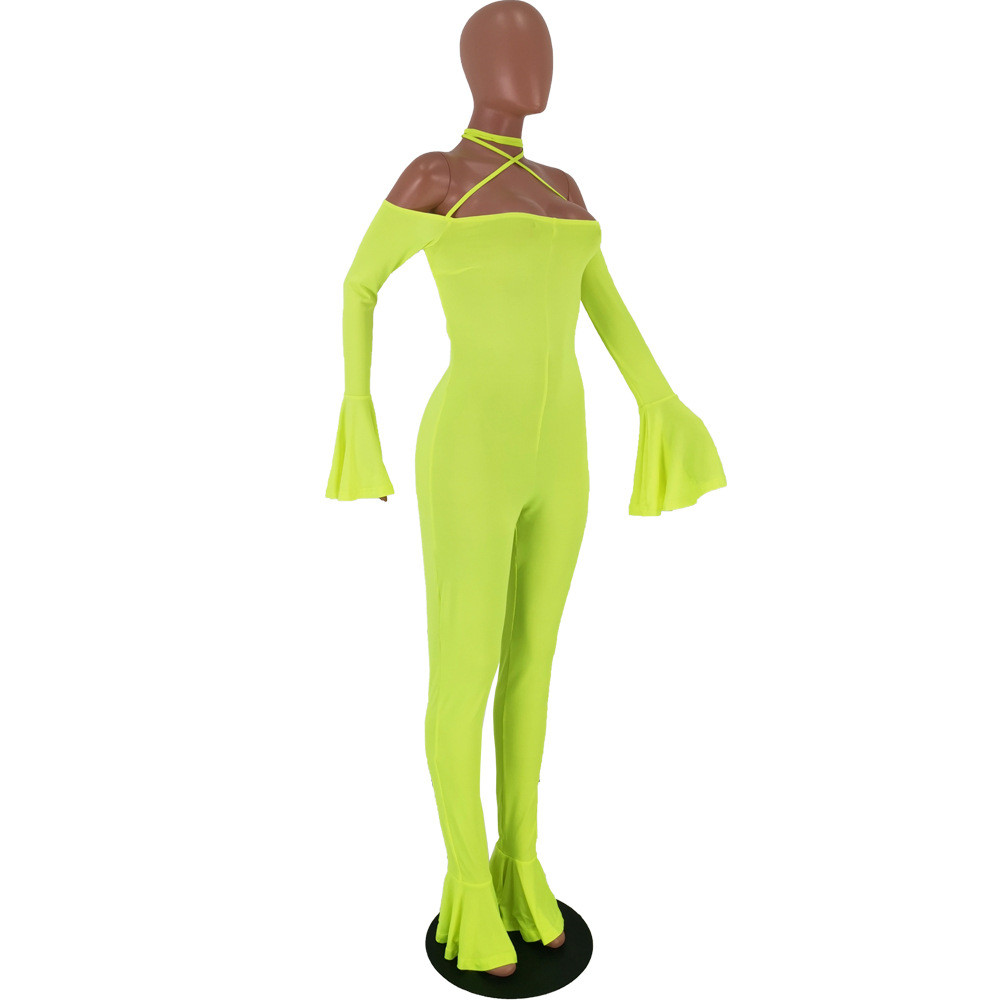 Dear Fashion Wholesale Sexy Halter Backless One Piece Jumpsuits Yh 5105 Df