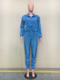 Casual Tracksuit Solid Two Piece Pant Sets ORY-5054
