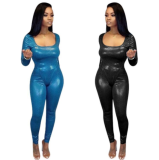 Sexy Bodysuit And Skinny Pants Two Piece Sets YN-063