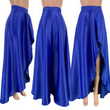 Sexy High Waist Split Irregular Long Maxi Skirt FNN-8350