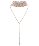 Women Multi-layered Choker Diamond Necklace N4963