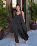 Casual Looose Spaghetti Strap Jumpsuit MEM-8264