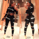 Letter Print Long Sleeve Tracksuit 2 Piece Sets AIL-004