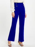 Elegant High Waist Back Zipper Long Pants YS-8180
