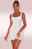 Solid Sleeveless Bodycon Playsuits MZ-2408