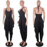 Sexy Halter Backless Loose Harem Jumpsuits YIY-5131