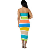Hot Sale Tube Top Sexy Dress YIY-5030