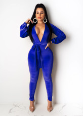 Sexy Fashion Solid Color Jumpsuit (including belt) SHD-9192