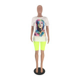 Casual T Shirt And Shorts Two Piece Sets MEI-9033-1