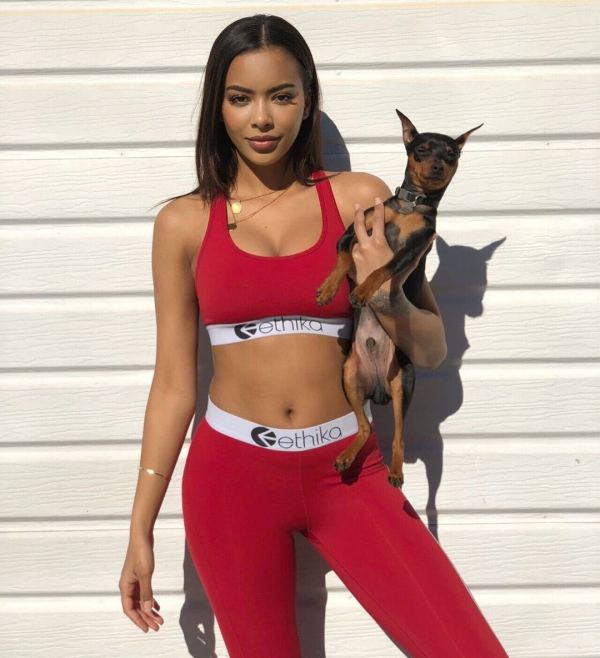 Sexy Tank Tops Long Pants Fitness Two Piece Sets OD-8375