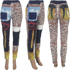 Leopard Print Casual Long Pencil Pants CQ-007