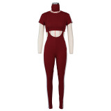 Sexy Crop Top Suspender Pants 2 Piece Sets With Mask ZSD-0298